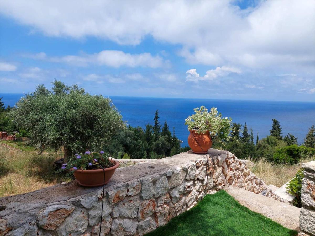 Villa Nereid Glafki - Enjoy Summer Sunsets อาโยส นิกีตัส ภายนอก รูปภาพ